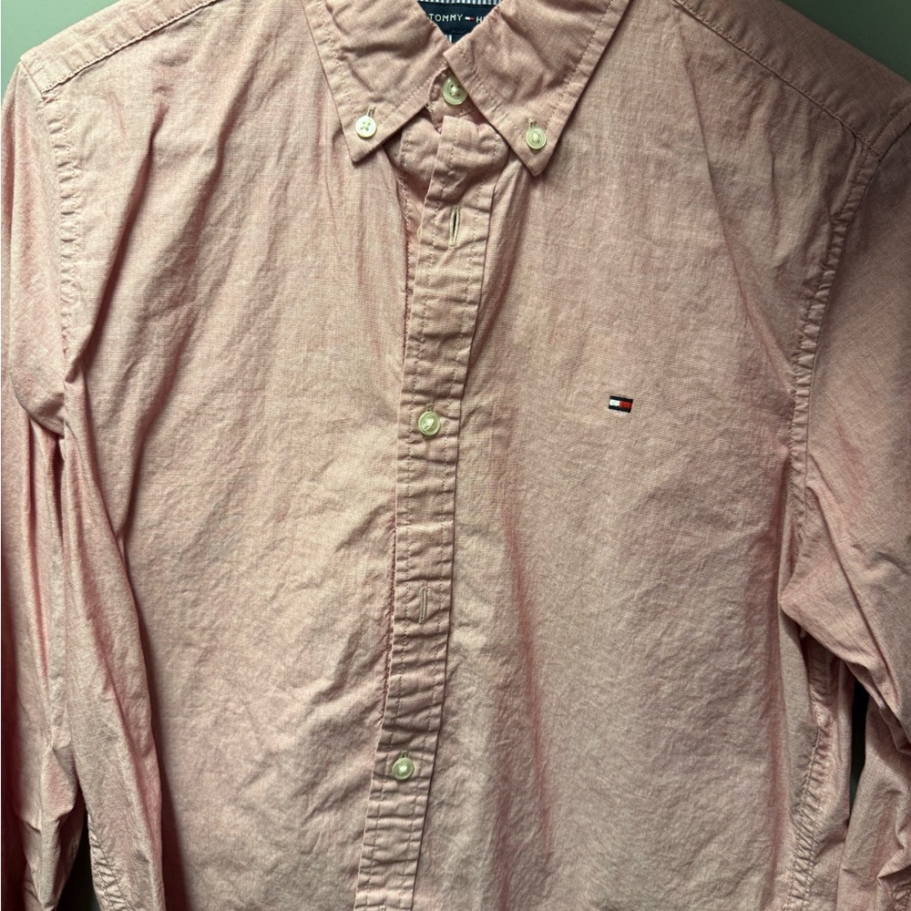 Tommy Hilfiger Men's Light Red Shirt